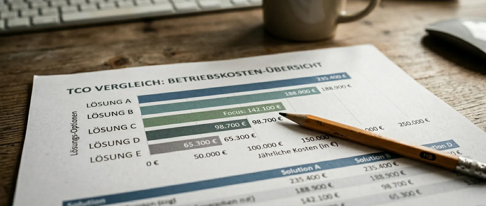 Gesamtkosten-Vergleich